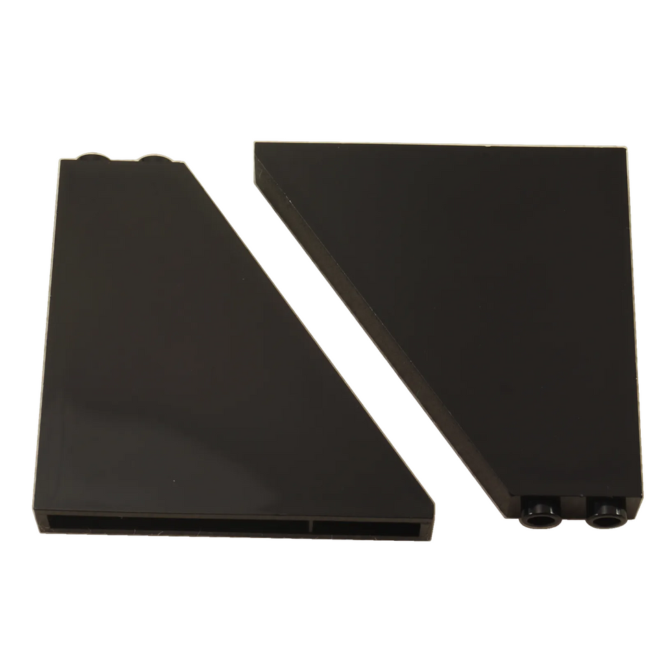 LEGO Slope 55 6 x 1 x 5 part 30249 with tall angled profile black