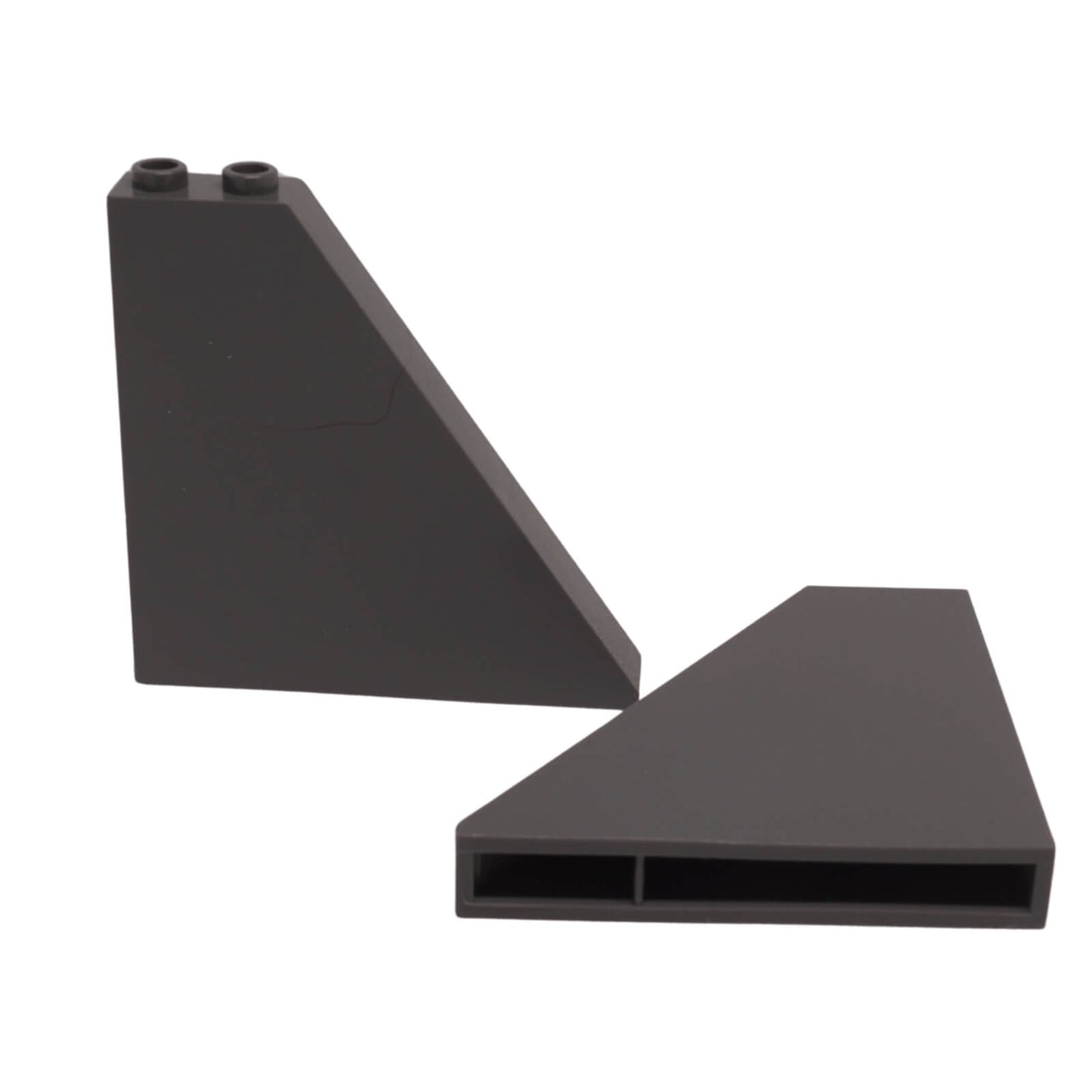 LEGO Slope 55 6 x 1 x 5 part 30249 with tall angled profile dark bluish gray