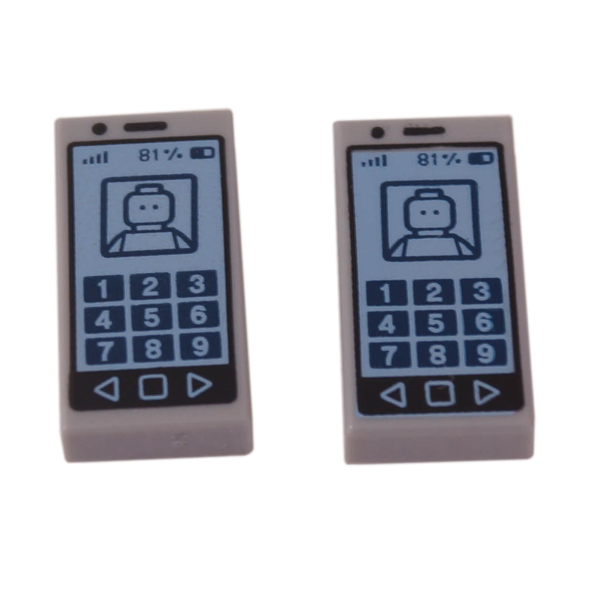LEGO Tile 1 x 2 with smartphone screen pattern 3069bpb304