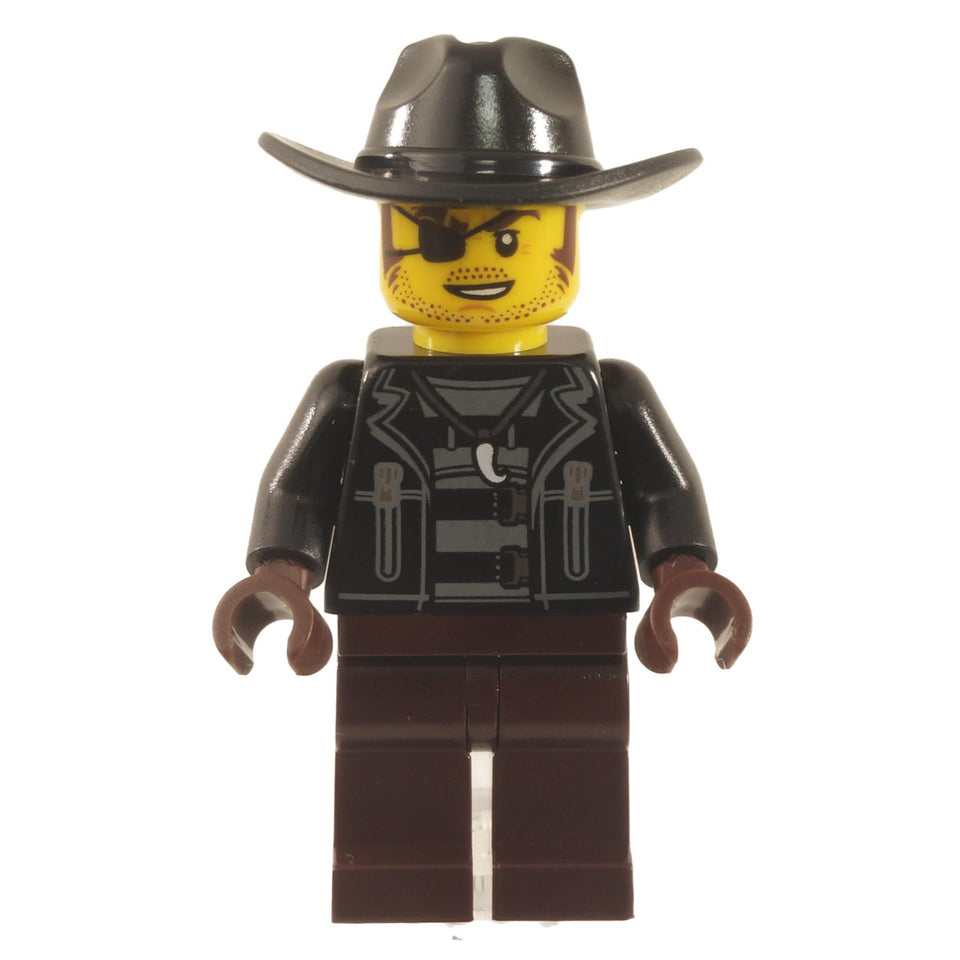 LEGO Minifigura Cobra Rattler vestido com roupa de cowboy robusta e segurando uma arma - cty1130new