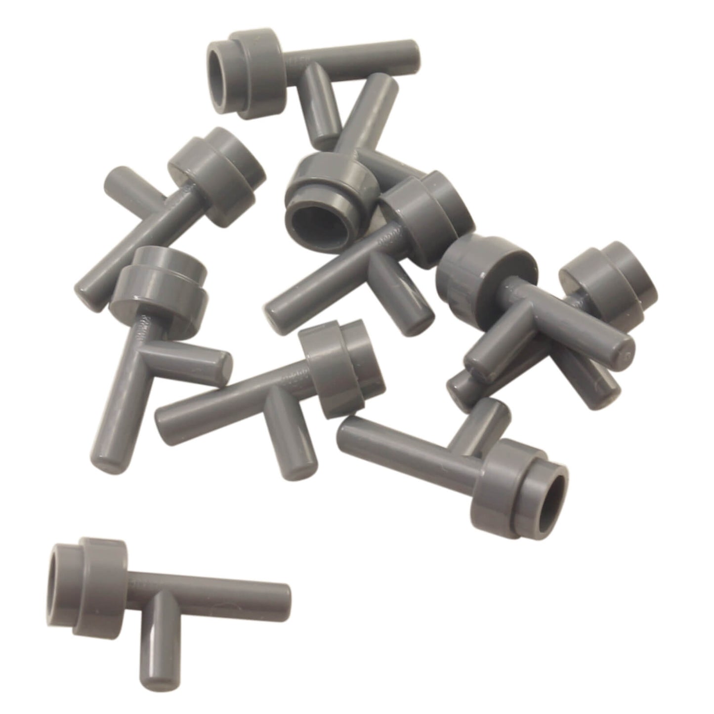 LEGO® minifigure space gun or torch accessory part 86208 in dark bluish gray without grooves
