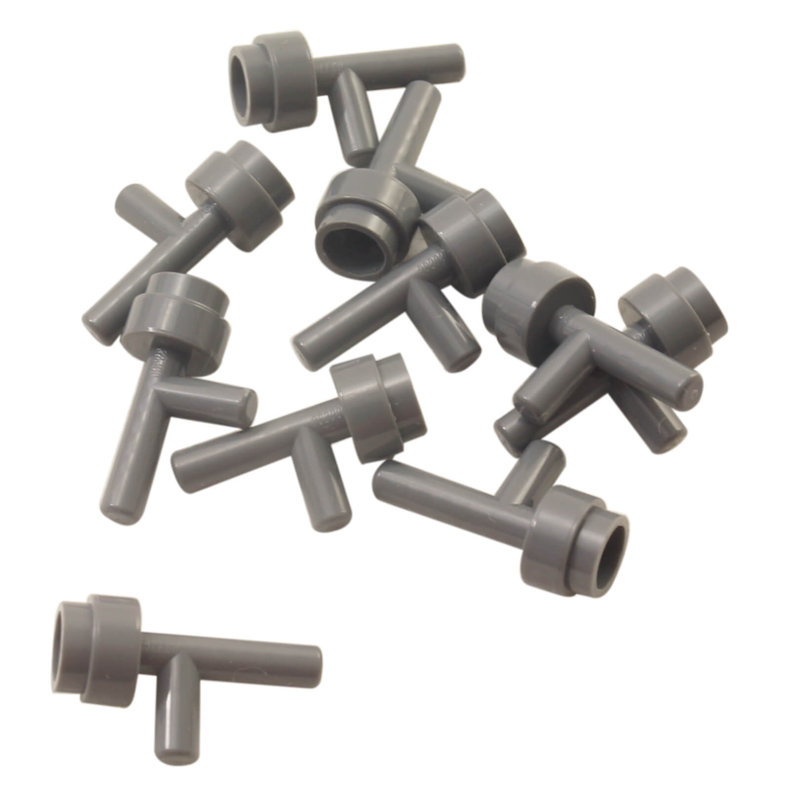 LEGO® minifigure space gun or torch accessory part 86208 in dark bluish gray without grooves
