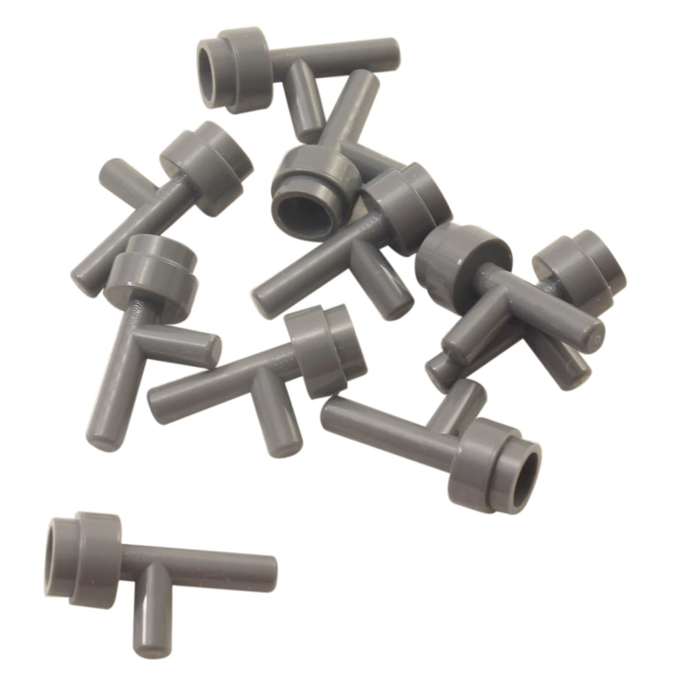 LEGO® minifigure space gun or torch accessory part 86208 in dark bluish gray without grooves
