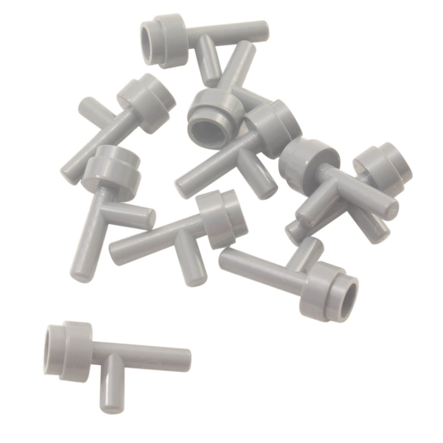 LEGO® minifigure space gun or torch accessory part 86208 in light bluish gray without grooves

