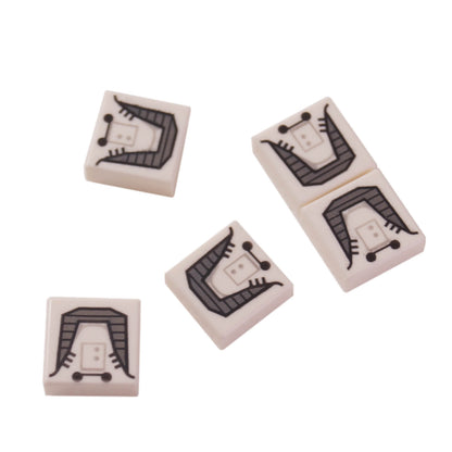 LEGO Star Wars Galactic Empire jetpack printed 1x1 tile 3070bpb091 - lot of 5