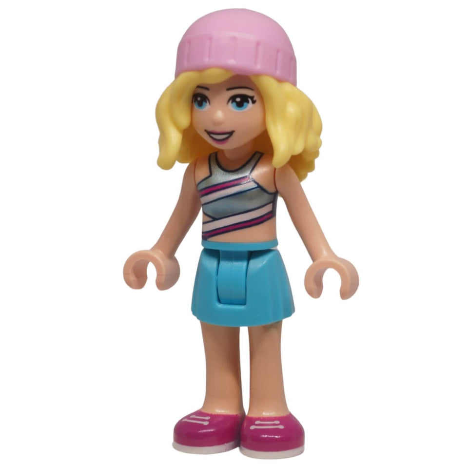 LEGO Friends Stephanie mini doll frnd0506 beach summer outfit pink hat