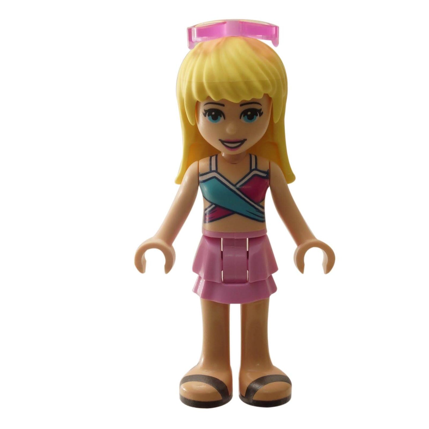 LEGO Stephanie minifigure frnd0330 with bikini top and pink skirt