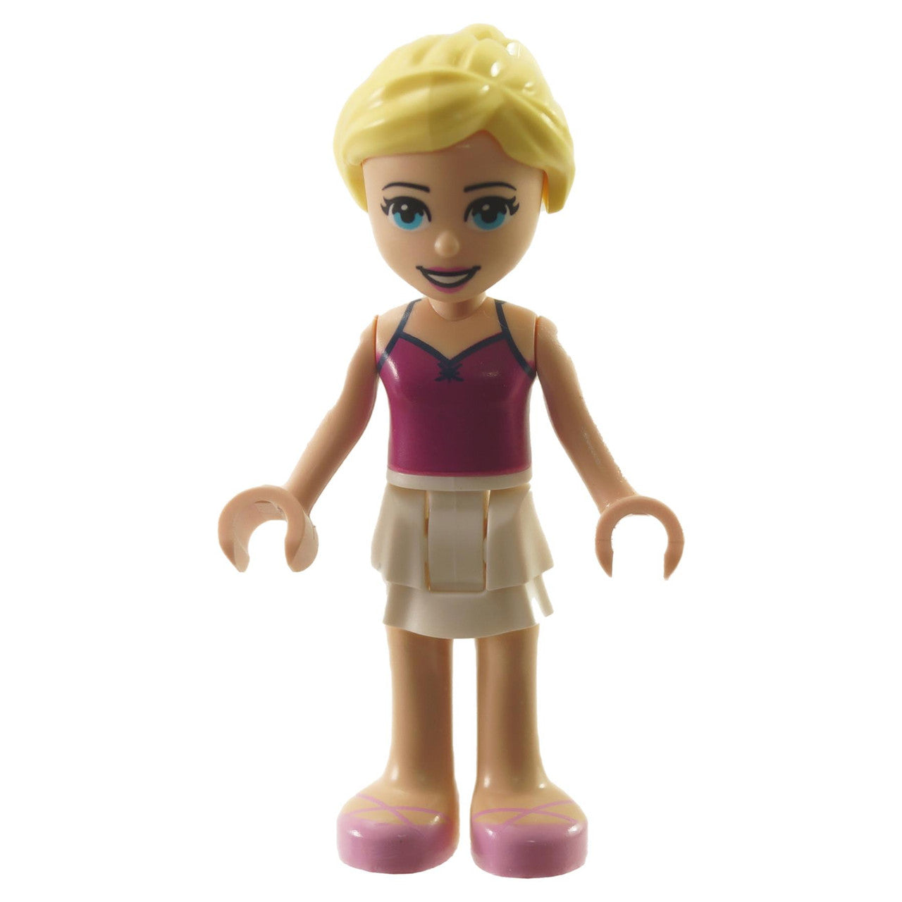 LEGO Stephanie minifigure frnd0443 with magenta top and white skirt