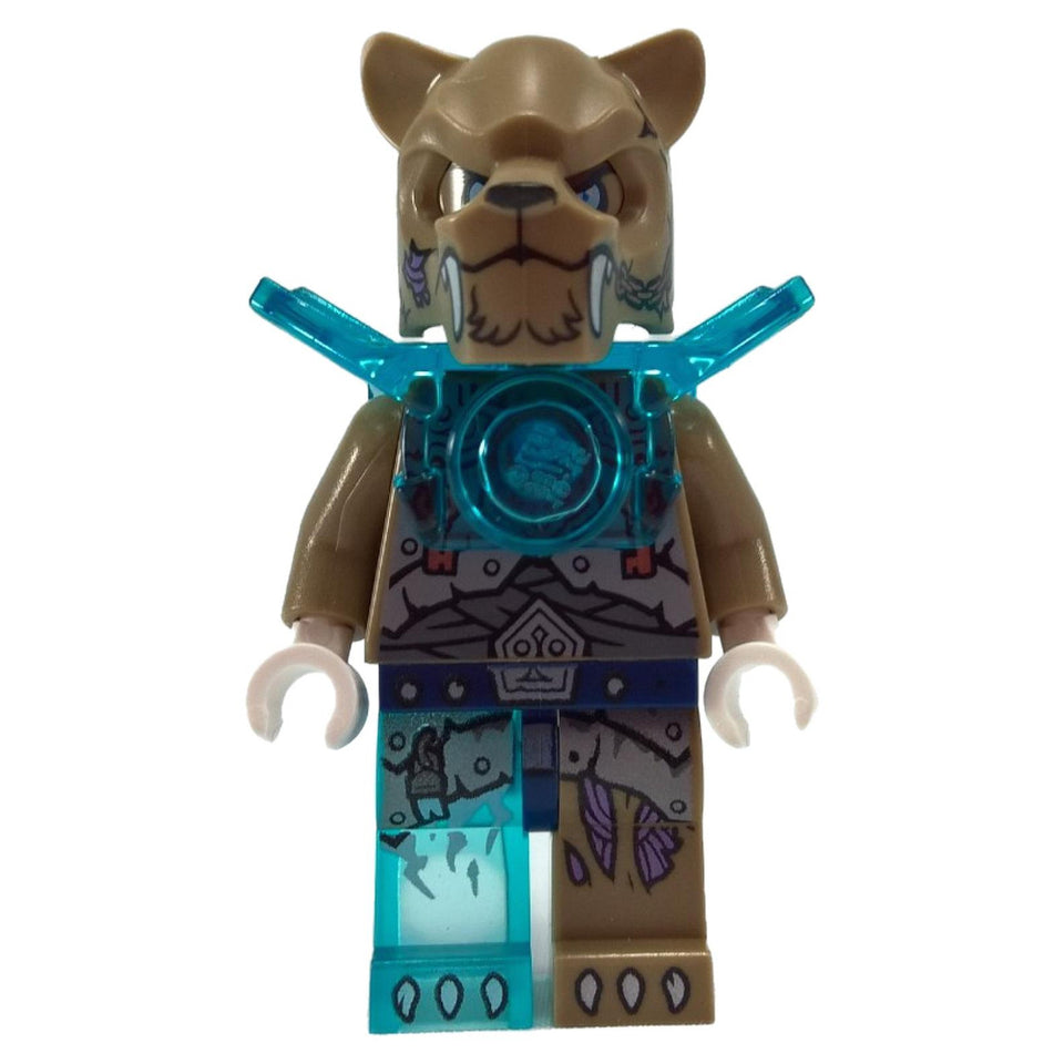 LEGO® Minifigura: Strainor con Trasparente Blu Chiaro Armatura per Spalle da 70147-1 La Fortezza di Ghiaccio di Sir Fangar