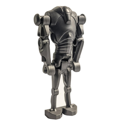 LEGO Star Wars Super Battle Droid minifigure (sw1321), the modern version with narrow head and detailed chest indent.