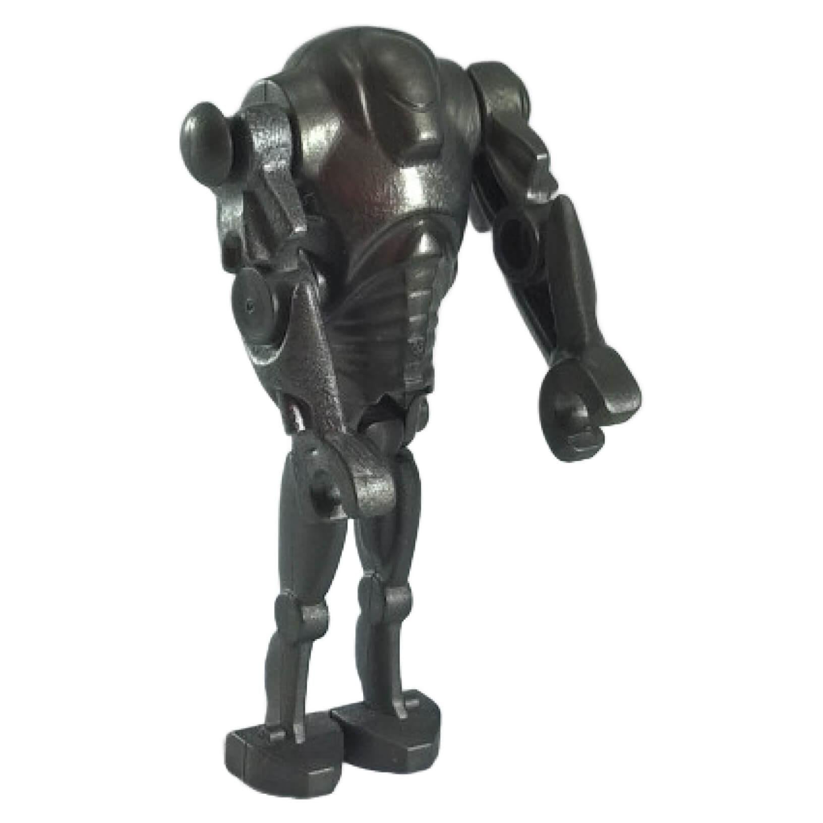 LEGO Star Wars Super Battle Droid minifigure (sw0092) in pearl dark gray, the classic standard infantry version.