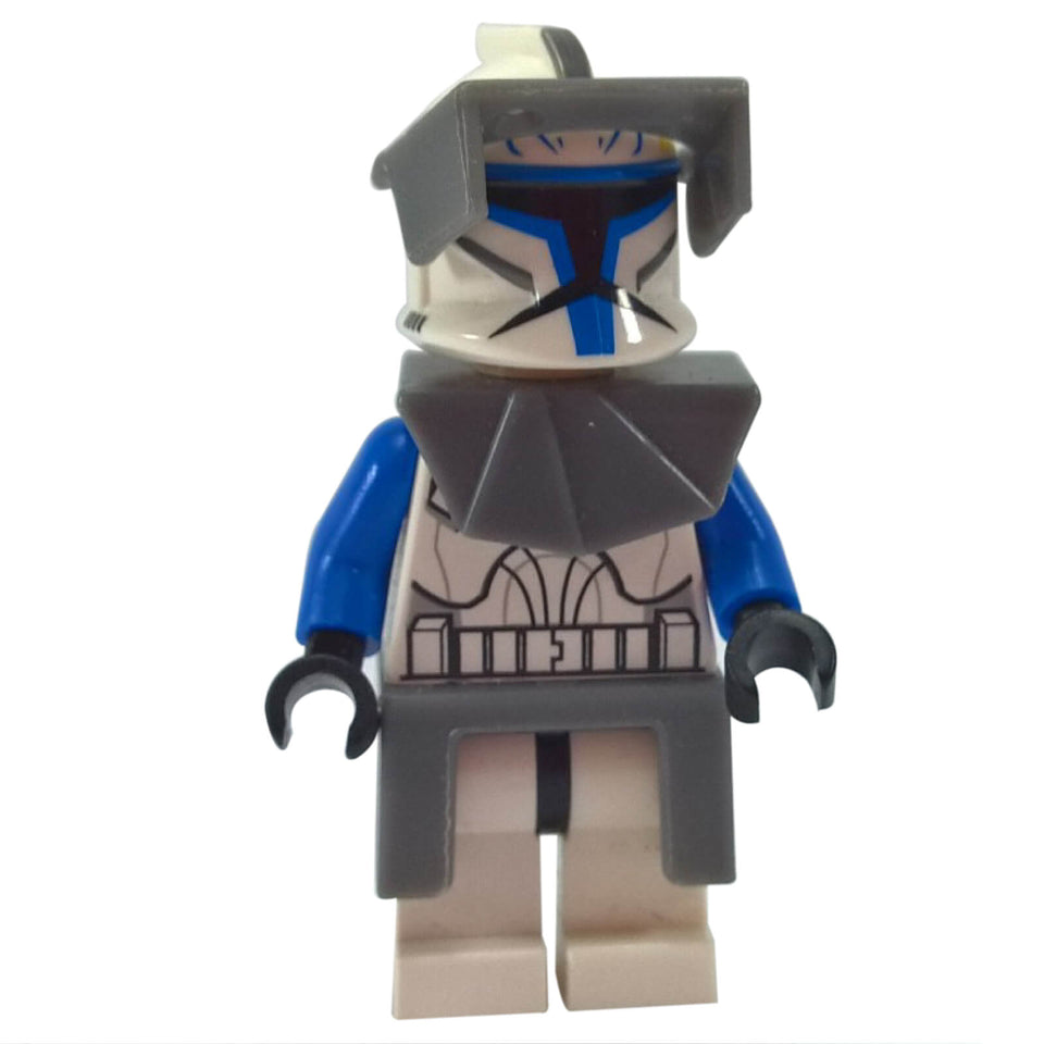 LEGO Star Wars Captain Rex minifigure sw0194 in classic Phase 1 armor with pauldron, kama, and visor.