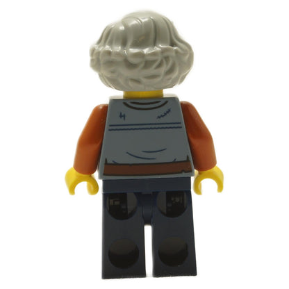 Back view of LEGO® Tapestry Weaver minifigure cas583 medieval Castle character with printed torso details