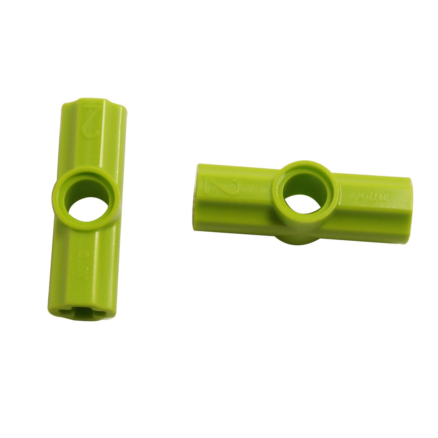 LEGO Technic axle and pin connector angled #2 180 degrees in lime