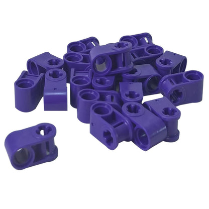 LEGO® Technic osa a čepový konektor kolmý 6536 v tmavě fialové barvě, používaný pro kolmé Technic stavby
