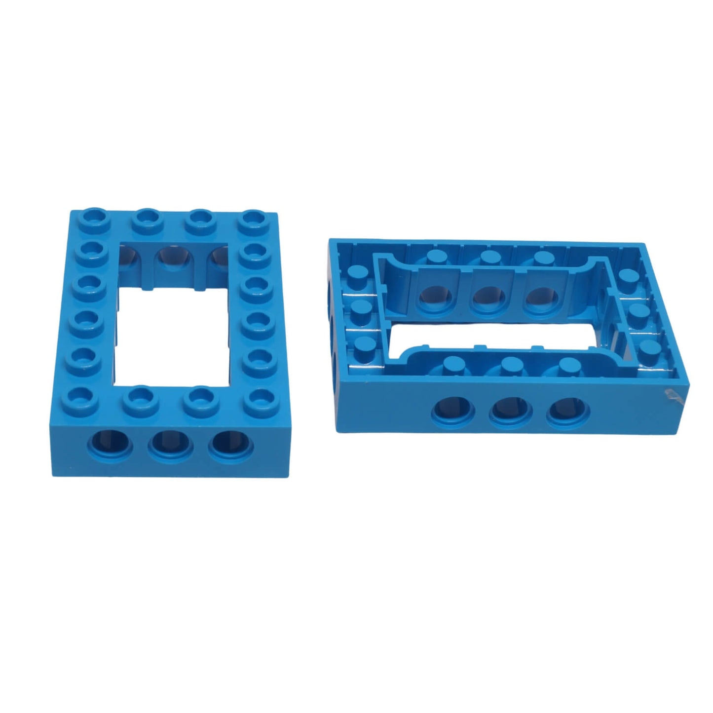 LEGO Technic Brick 4 x 6 Open Center part 32531 with structural frame design dark azure