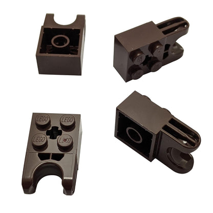LEGO Technic Brick Modified 2 x 2 with Ball Socket and Axle Hole 67696 Dark Brown