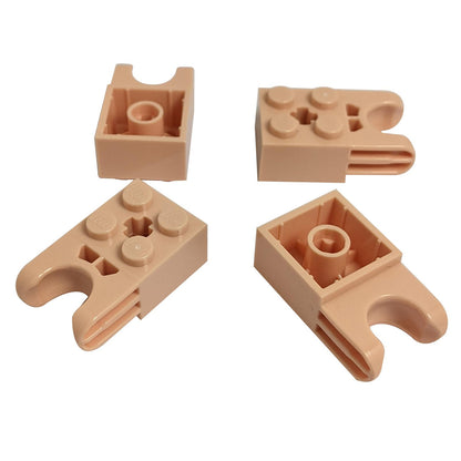 LEGO Technic Brick Modified 2 x 2 with Ball Socket and Axle Hole 67696 light nougat