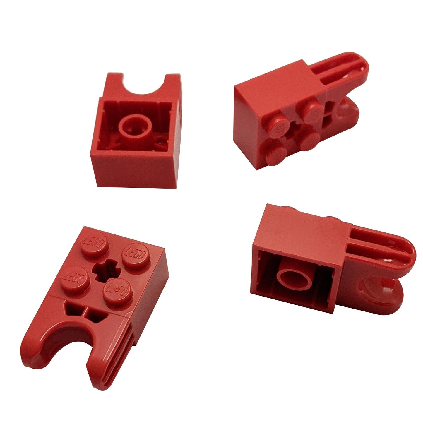 LEGO Technic Brick Modified 2 x 2 with Ball Socket and Axle Hole 67696 red