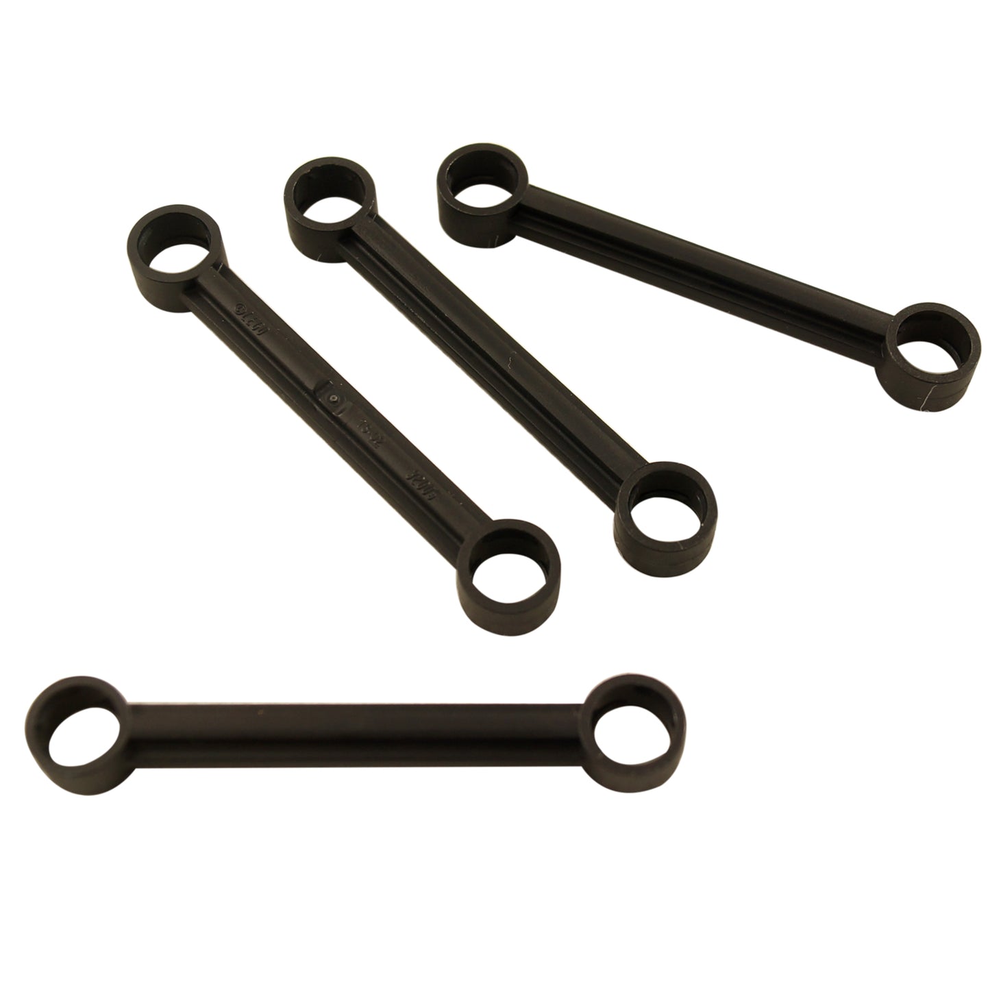 Black LEGO® Technic Link 1 x 6 without Stoppers (Part 2739a) chain link connector piece used in Technic chain and mechanical builds