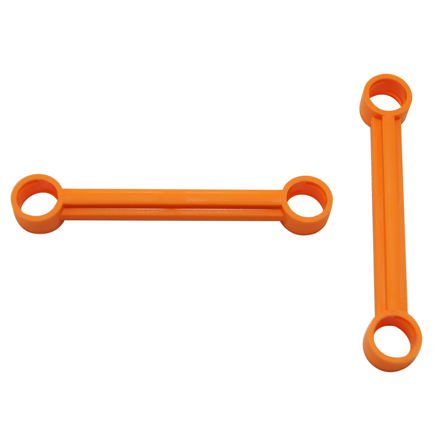 Orange LEGO® Technic Link 1 x 6 without Stoppers (Part 2739a) chain link connector piece used in Technic chain and mechanical builds