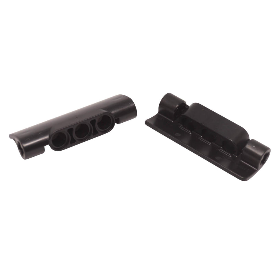 LEGO Technic Panel Curved 2 x 5 x 1 (Part 7101) for vehicle bodywork and smooth fairings in black.