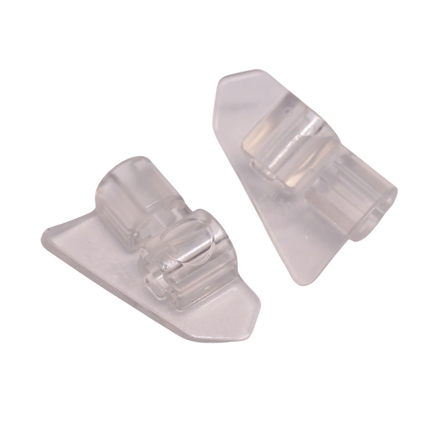 Transparent clear Technic panel fairing #7, very small smooth short piece, Side A, used for compact aerodynamic builds

