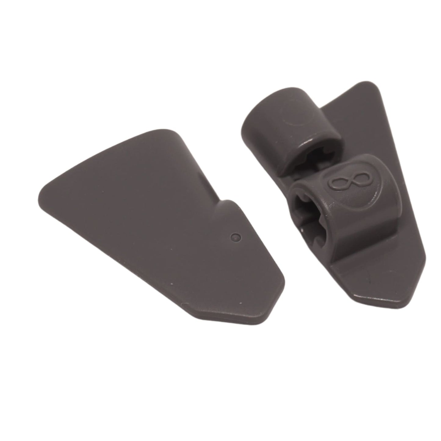 Dark bluish gray Technic panel fairing #8, very small smooth short piece, Side B, used for compact aerodynamic builds
