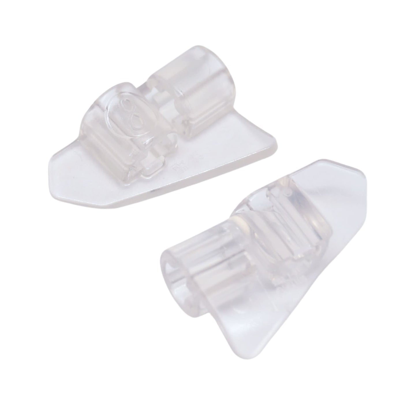 Transparent clear Technic panel fairing #8, very small smooth short piece, Side B, used for compact aerodynamic builds
