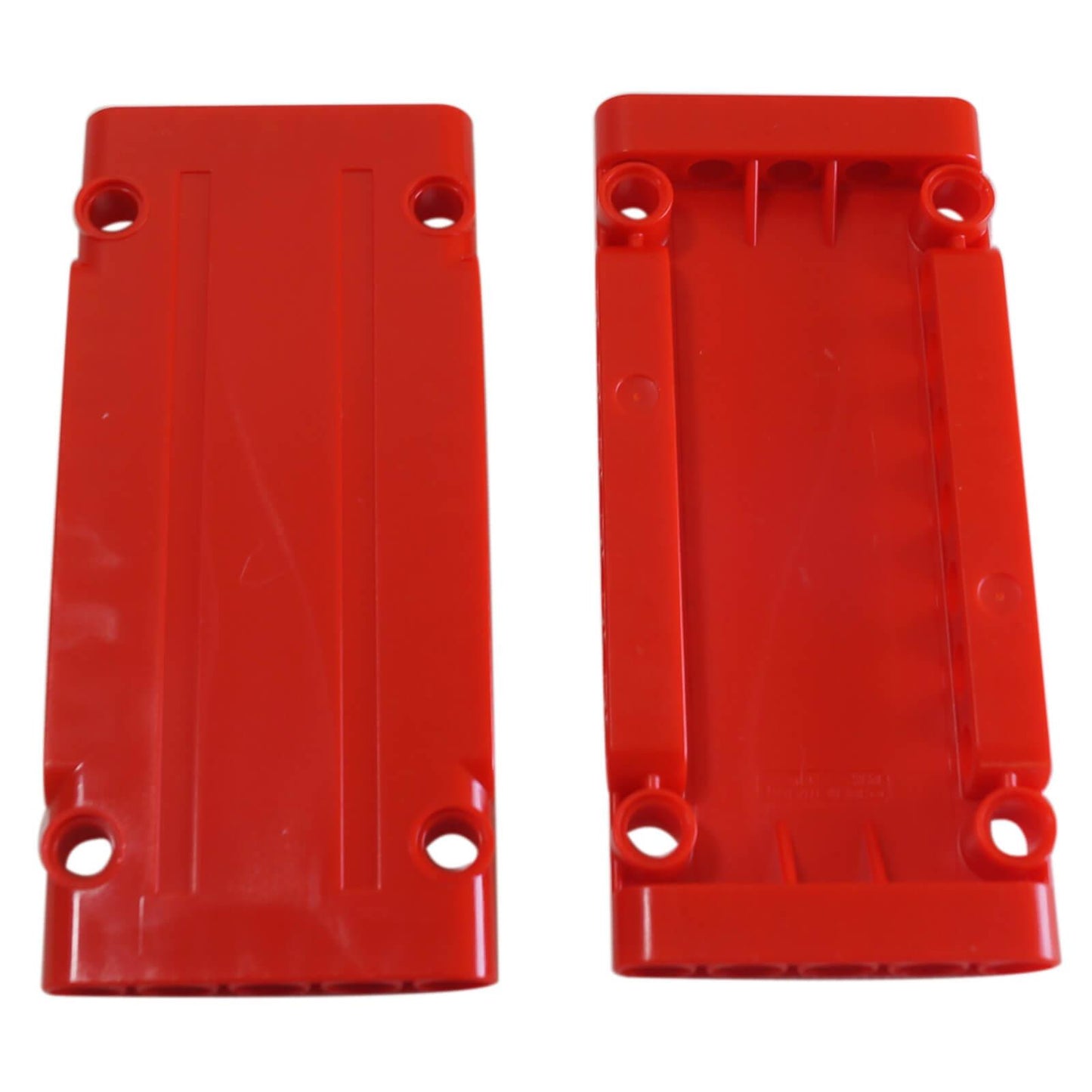 Rojo Placa de panel Technic 5x11x1, pieza 64782, panel estructural plano utilizado para carrocerías y ensamblajes técnicos
