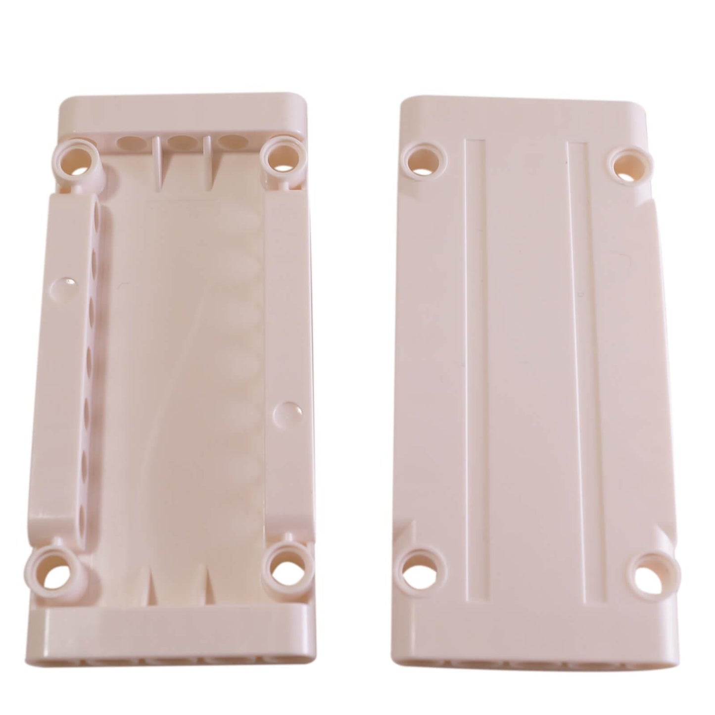 Blanco Placa de panel Technic 5x11x1, pieza 64782, panel estructural plano utilizado para carrocerías y ensamblajes técnicos
