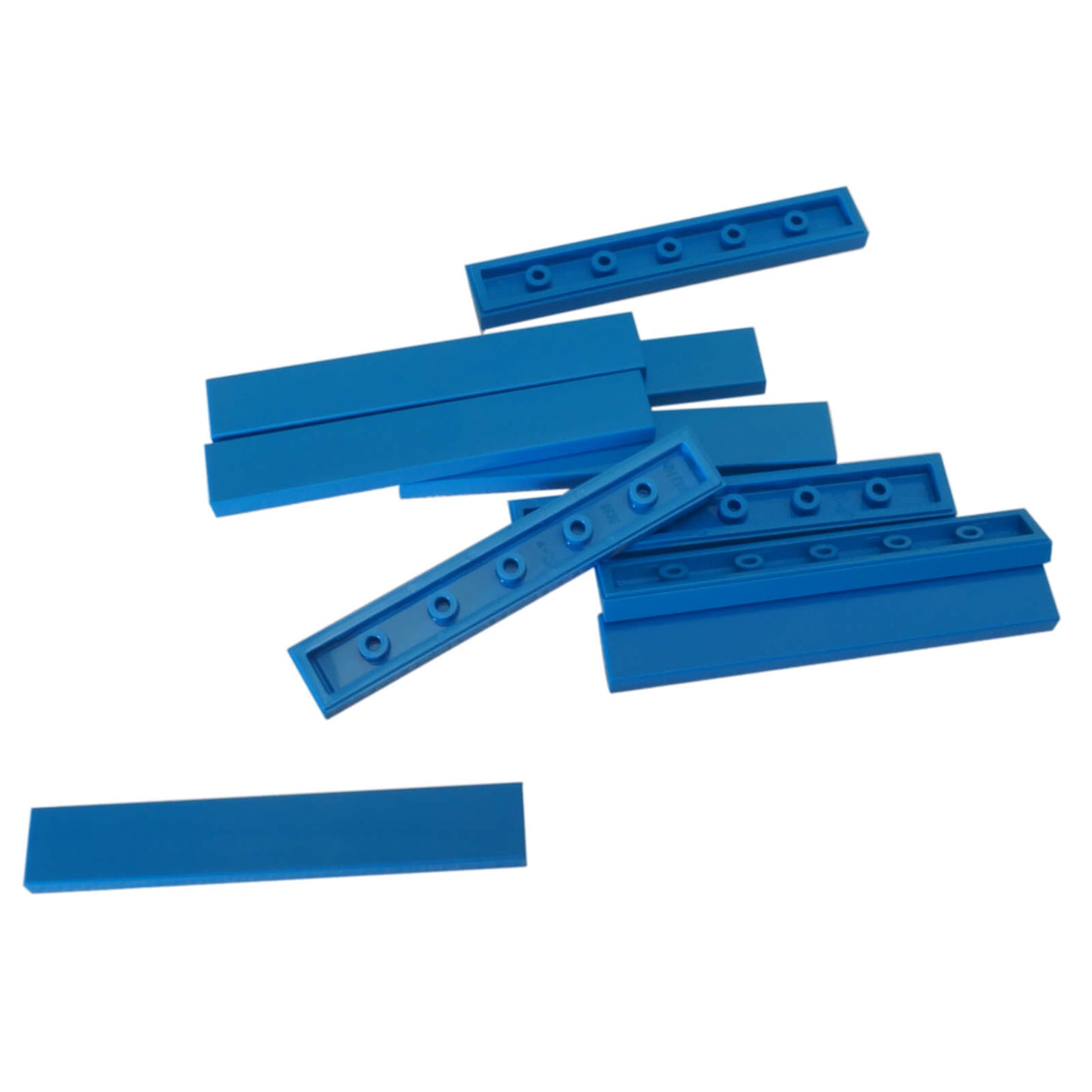 LEGO® tile 1 x 6 6636 in blue, smooth flat tile for clean surfaces and detailing
