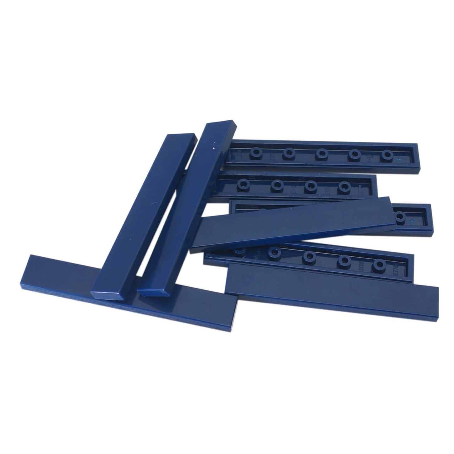 LEGO® tile 1 x 6 6636 in dark blue, smooth flat tile for clean surfaces and detailing
