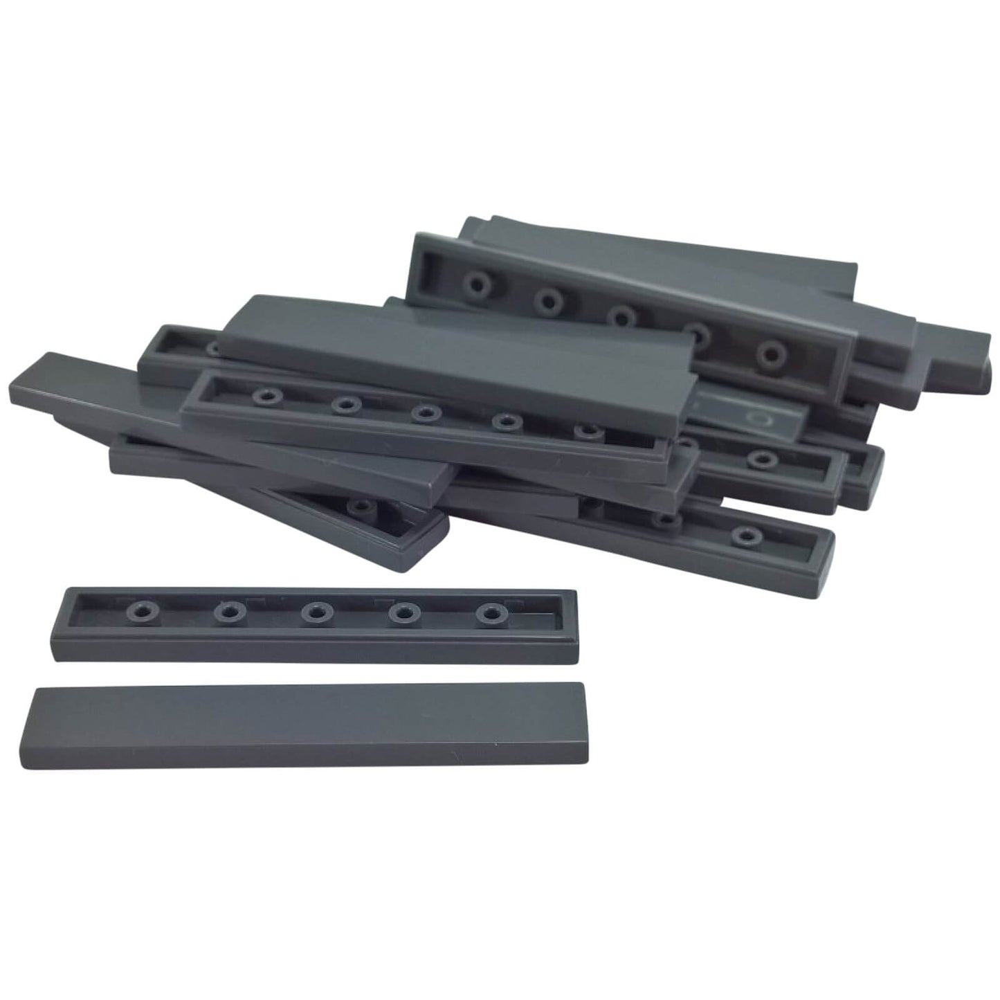 LEGO® tile 1 x 6 6636 in dark bluish gray, smooth flat tile for clean surfaces and detailing
