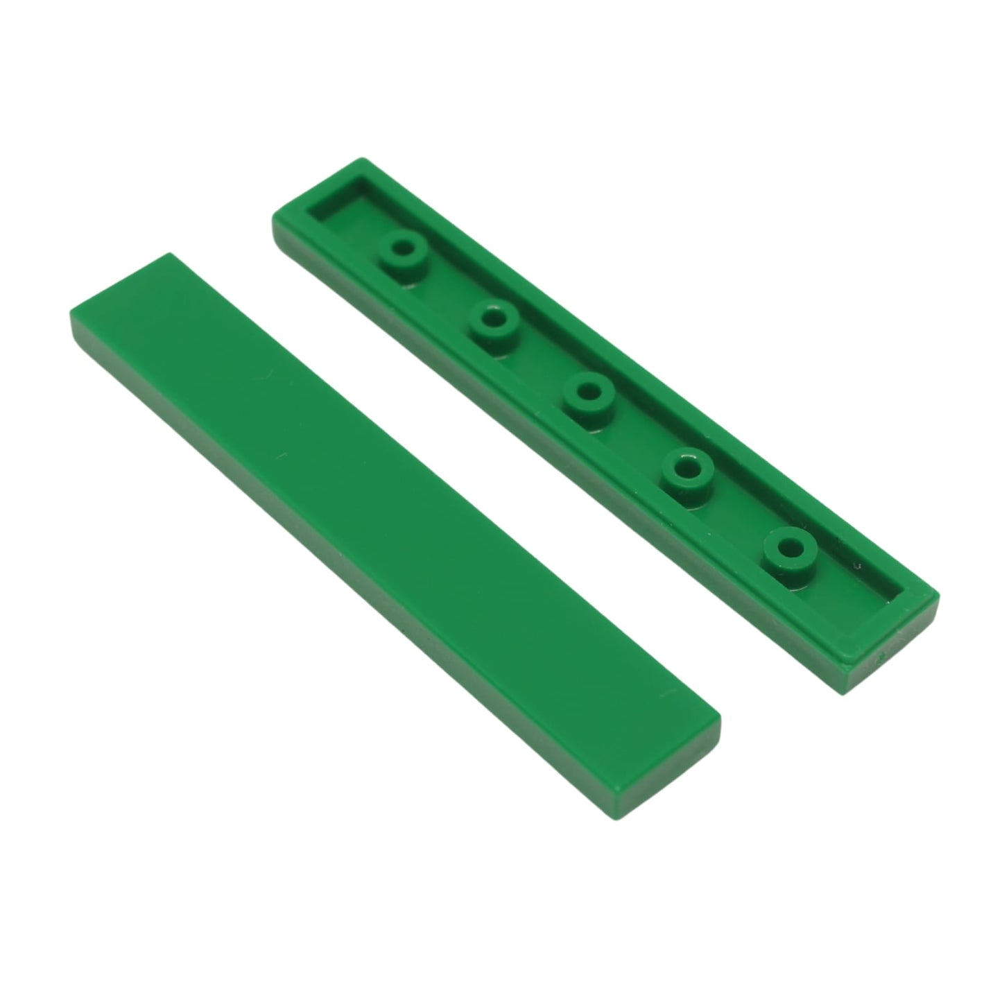 LEGO® tile 1 x 6 6636 in green, smooth flat tile for clean surfaces and detailing
