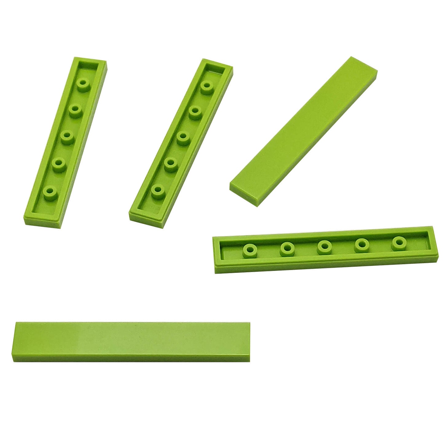 LEGO® tile 1 x 6 6636 in lime, smooth flat tile for clean surfaces and detailing
