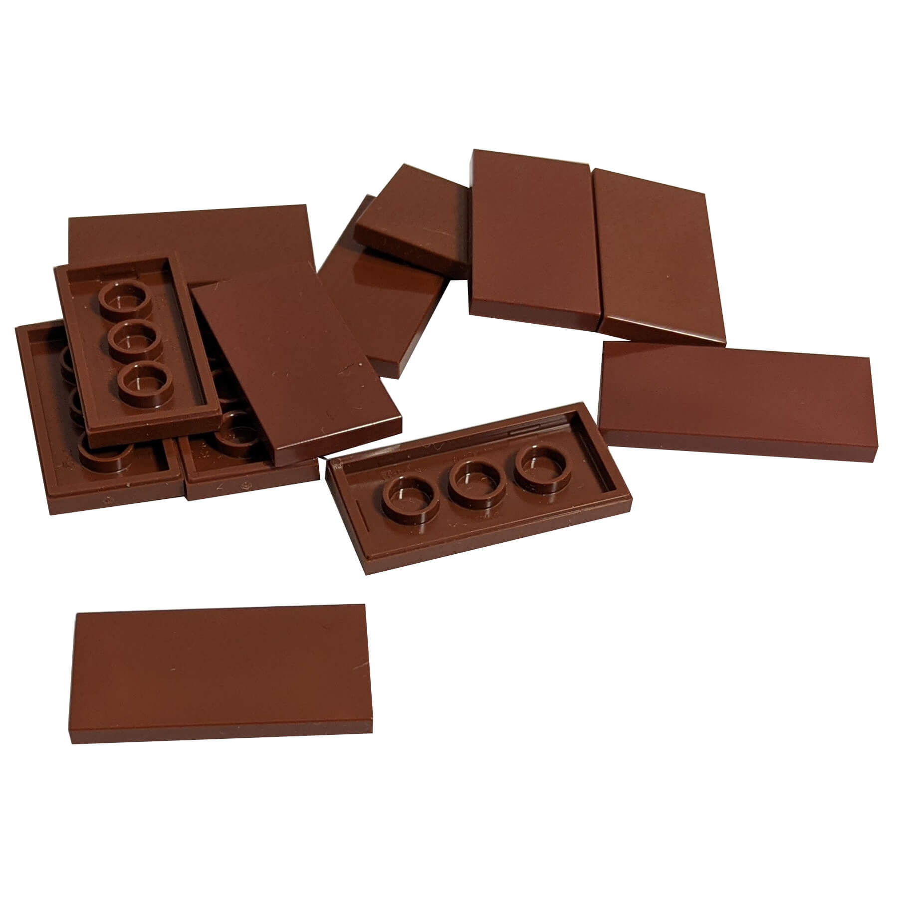 LEGO® Tile 2 x 4 part 87079 reddish brown