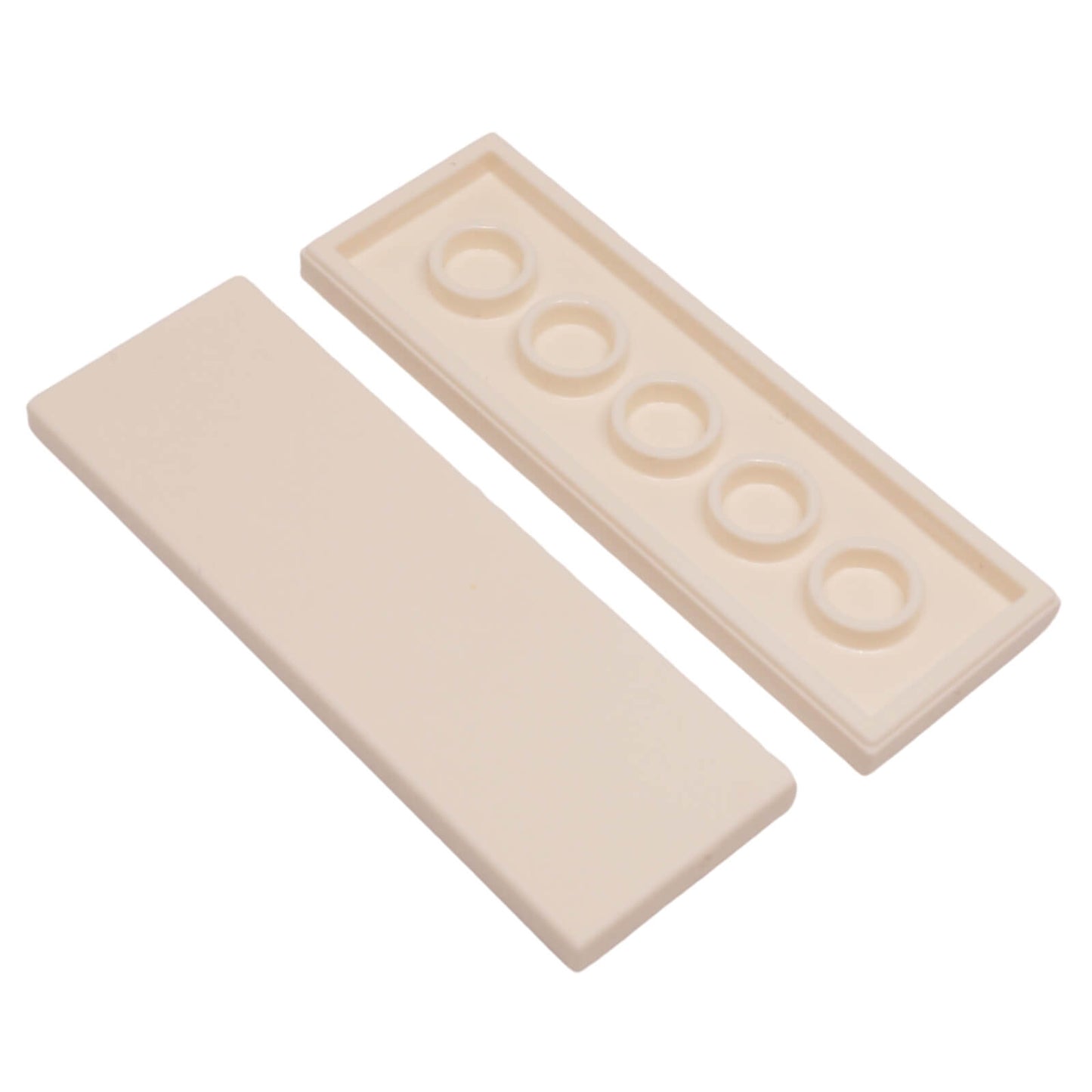 LEGO Tile 2 x 6 part 69729 with smooth rectangular surface white