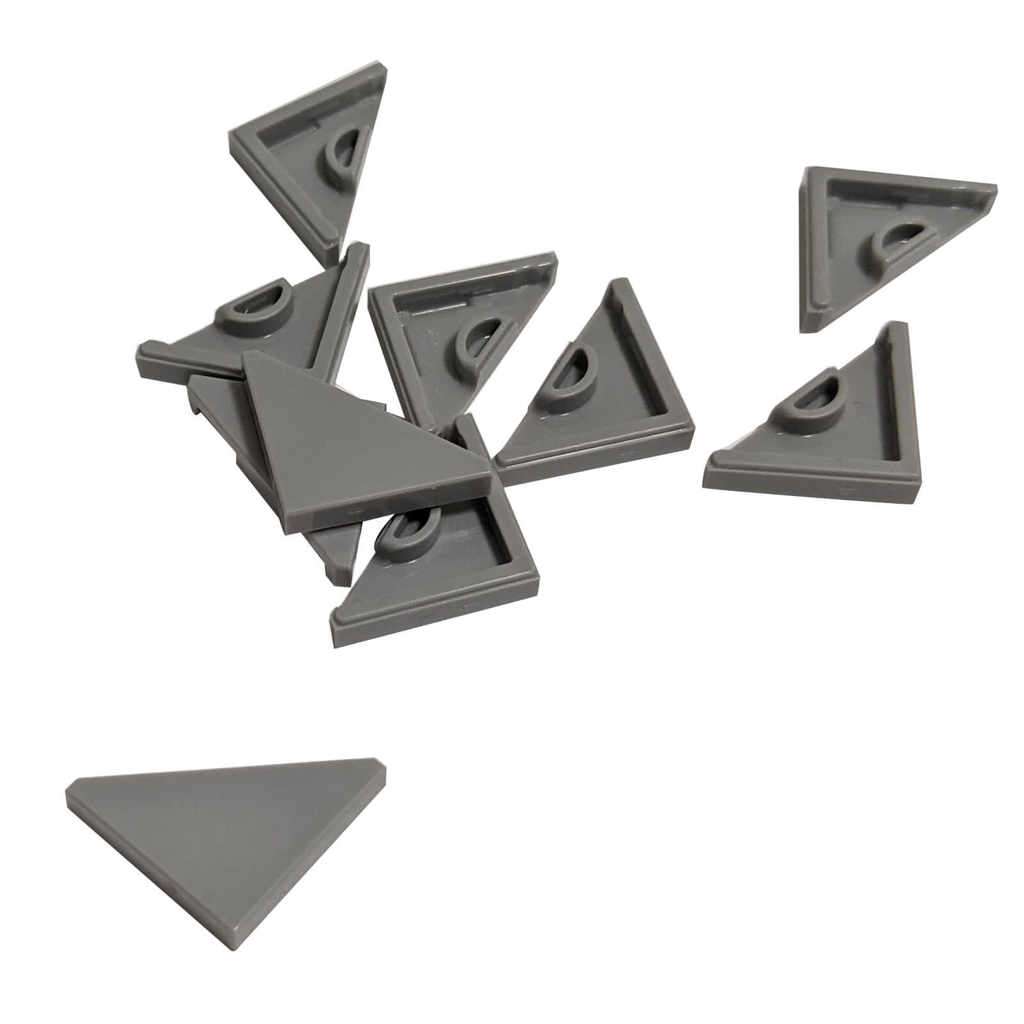 LEGO® modified tile 2x2 triangular part 35787 dark bluish gray angled triangular building tile piece