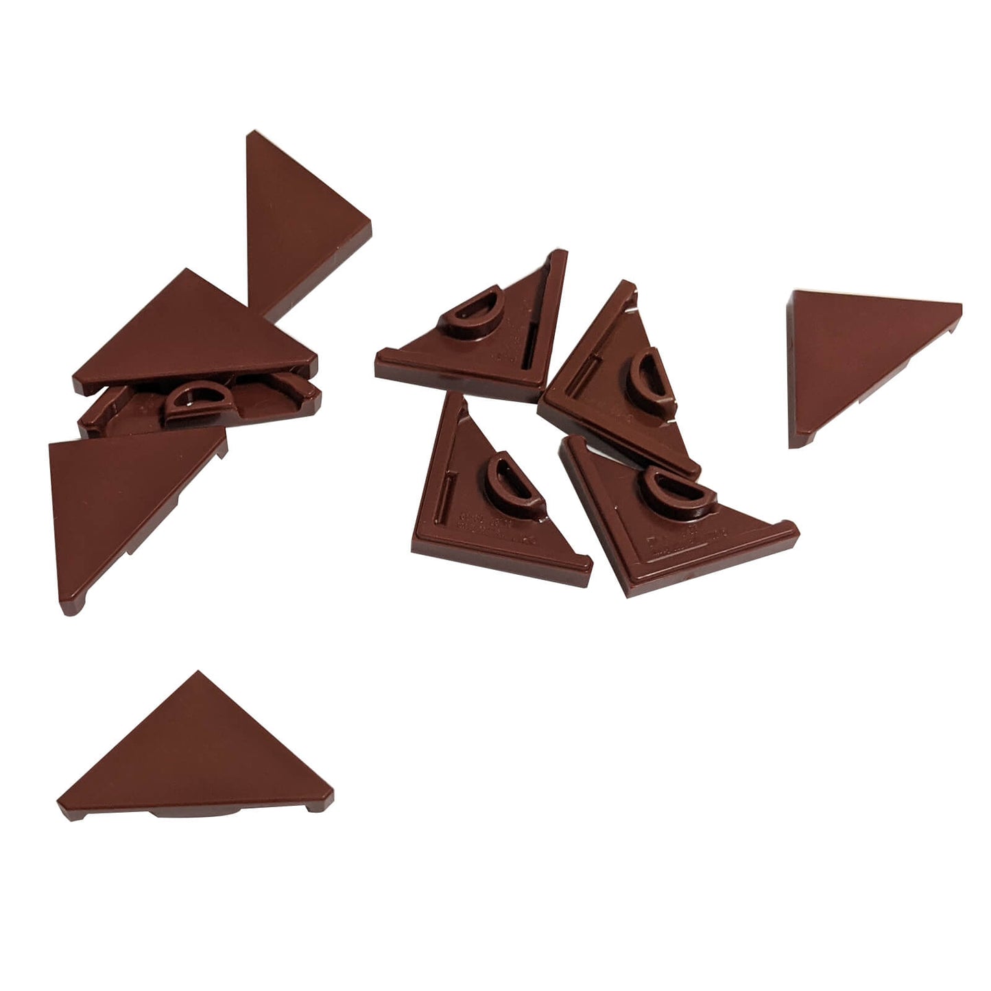 LEGO® modified tile 2x2 triangular part 35787 reddish brown angled triangular building tile piece