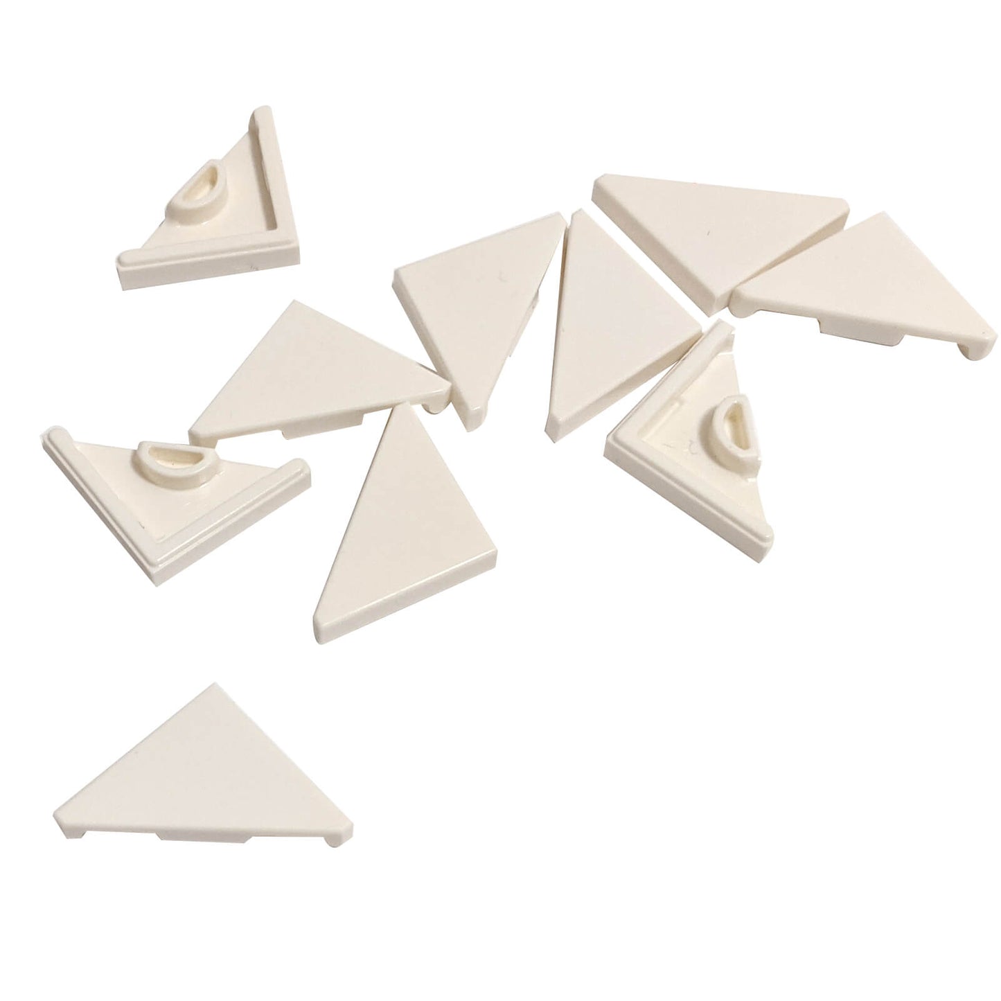 LEGO® modified tile 2x2 triangular part 35787 white angled triangular building tile piece