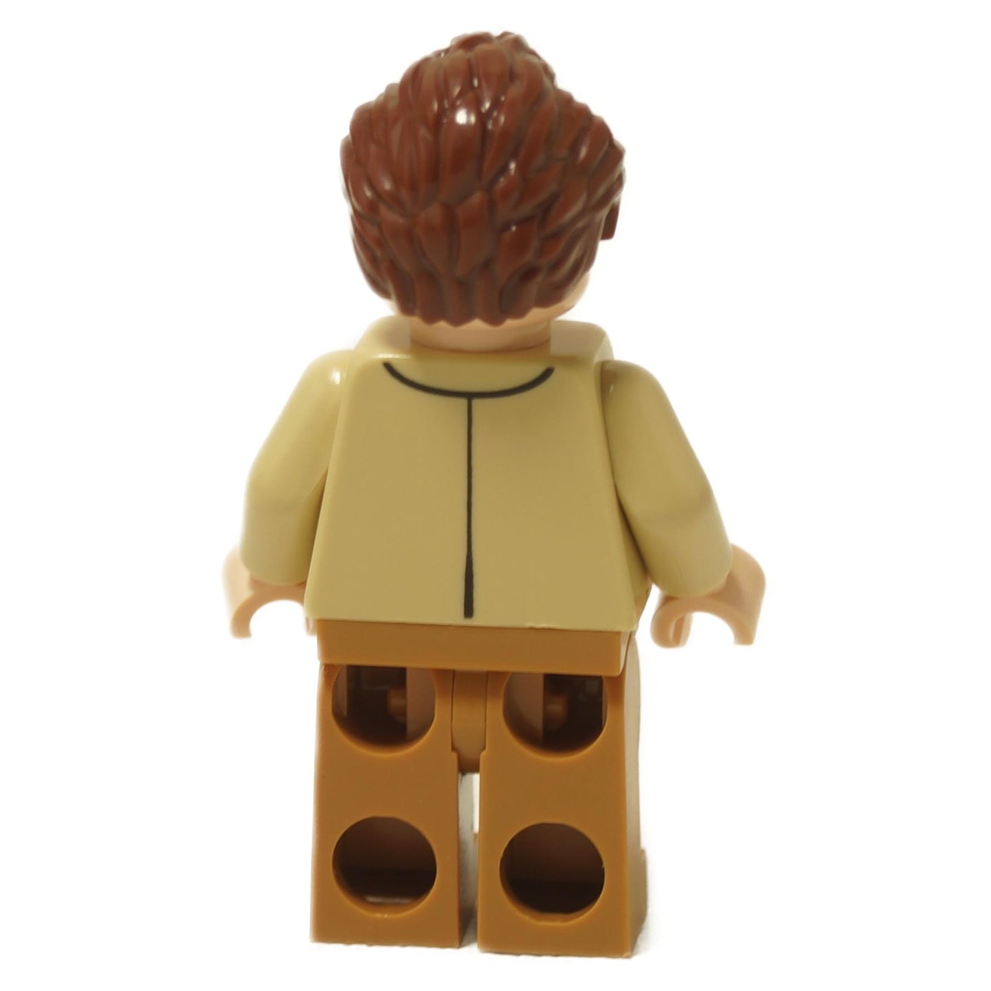 Toby Flenderson minifigure back view in office suit with plain torso
