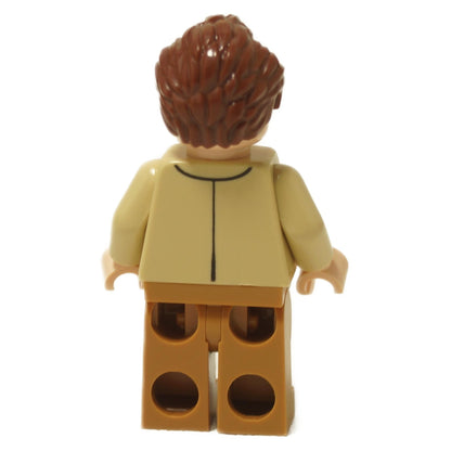 Toby Flenderson minifigure back view in office suit with plain torso
