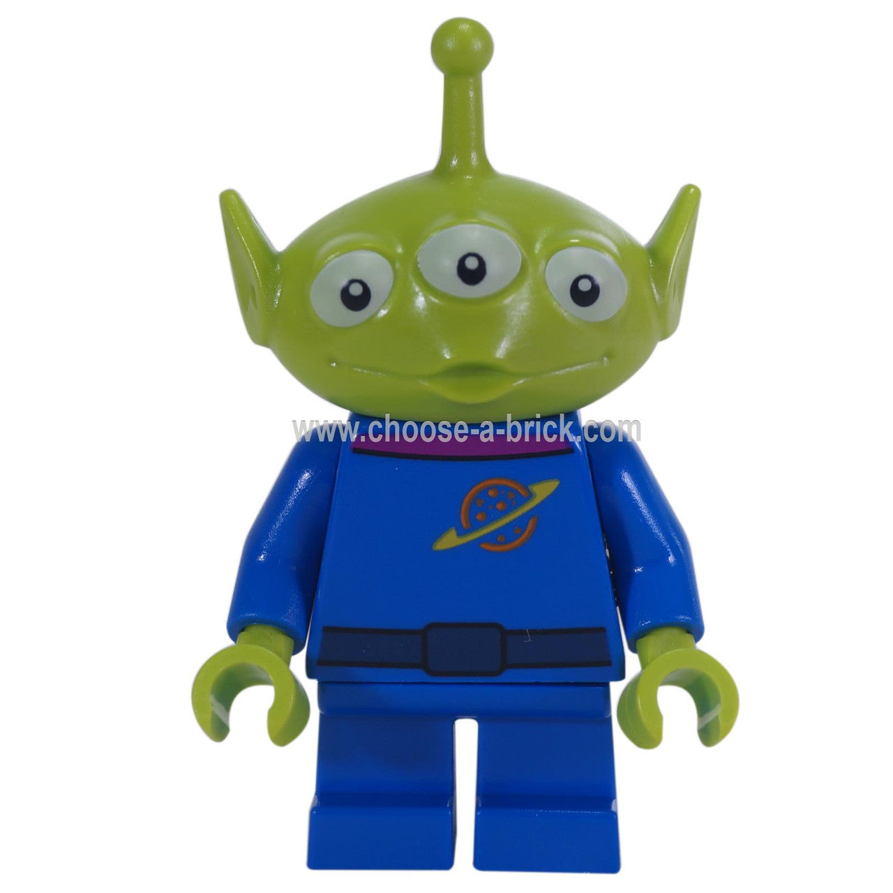LEGO Minifigura Alien (Magenta Collar) - Vista Frontal.