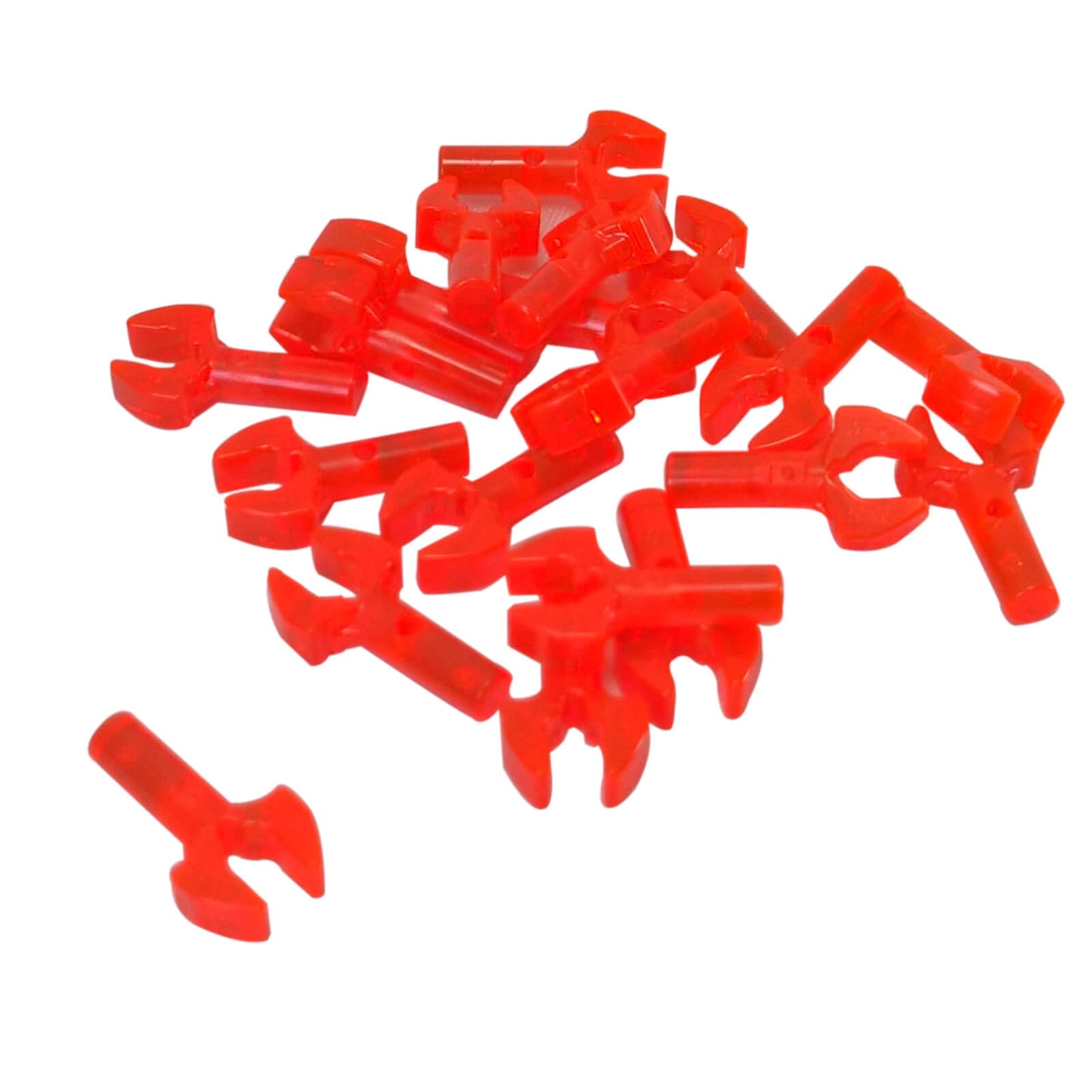Translucent neon orange bar 1L with clip mechanical claw (48729b) for gripping parts and small attachments
