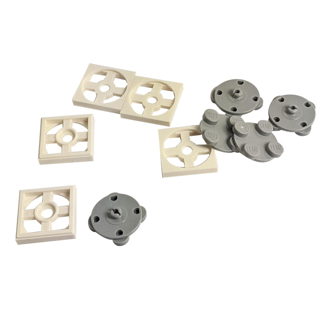 LEGO® Turntable 2 x 2 Plate with Light Bluish Gray Top – Part 3680c02 (3680 / 3679)
