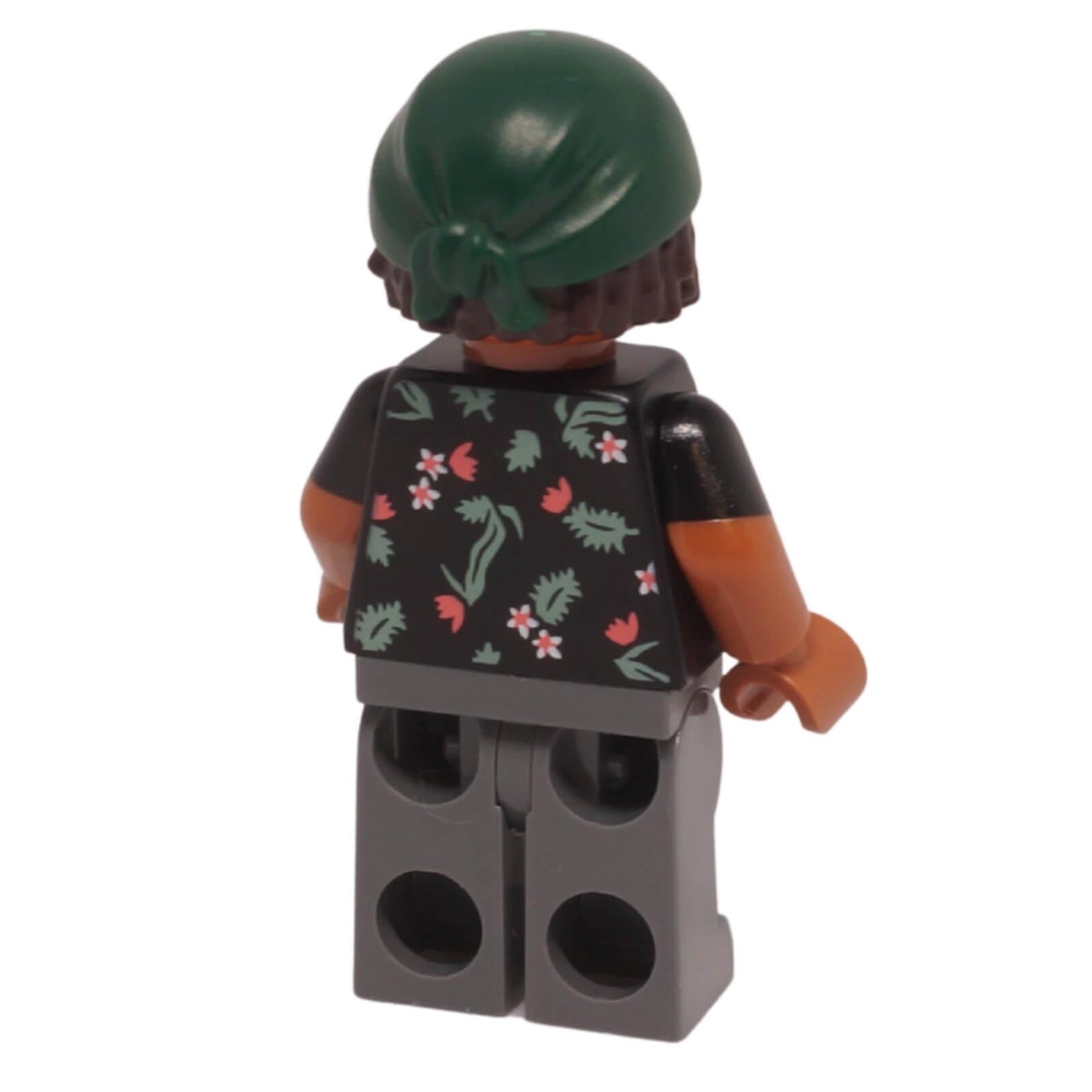 Shop the Usopp Dark Green Bandana Minifigure op008 from LEGO® One Piece set 75638-1 Battle at Arlong Park with detailed printed elements. Back profile