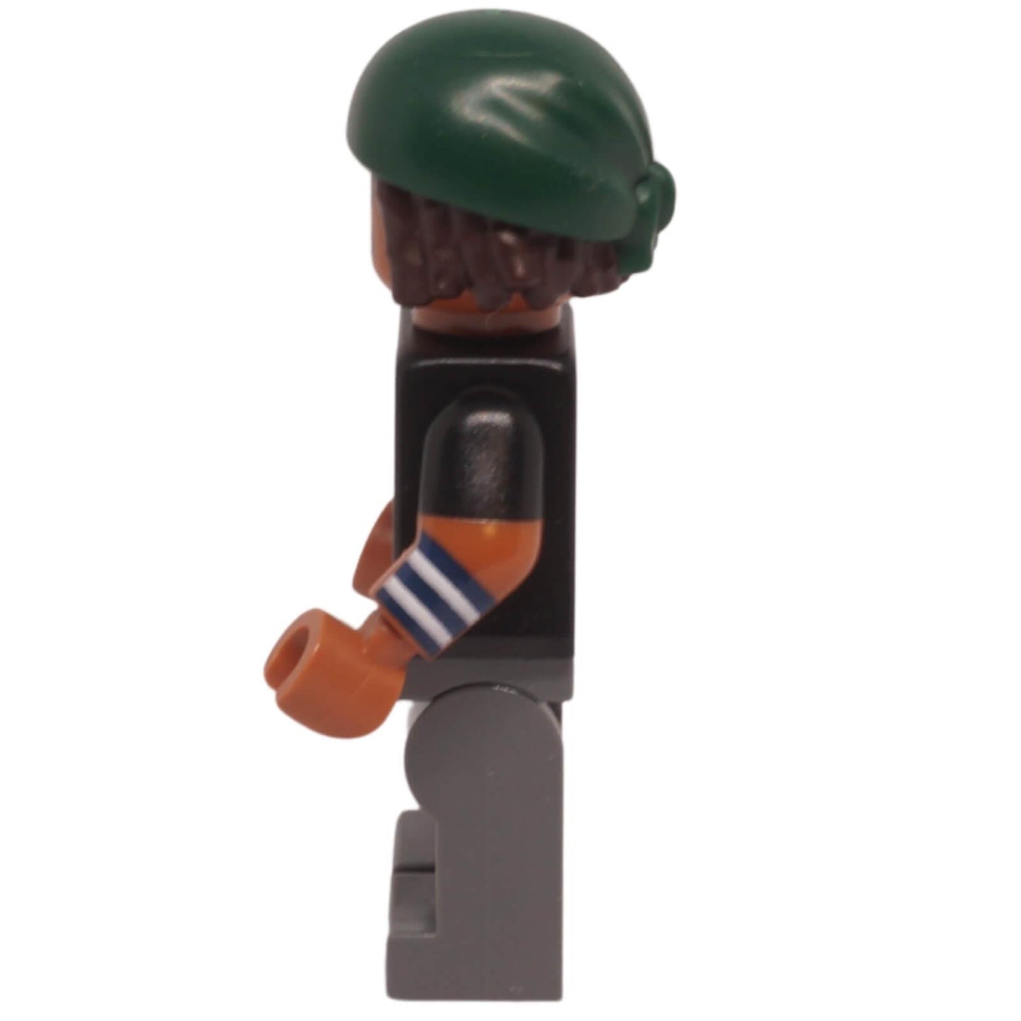 Shop the Usopp Dark Green Bandana Minifigure op008 from LEGO® One Piece set 75638-1 Battle at Arlong Park with detailed printed elements. Side profile