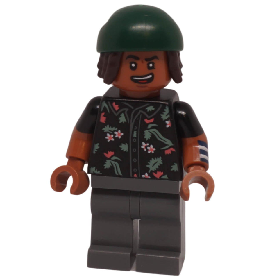 Shop the Usopp Dark Green Bandana Minifigure op008 from LEGO® One Piece set 75638-1 Battle at Arlong Park with detailed printed elements.