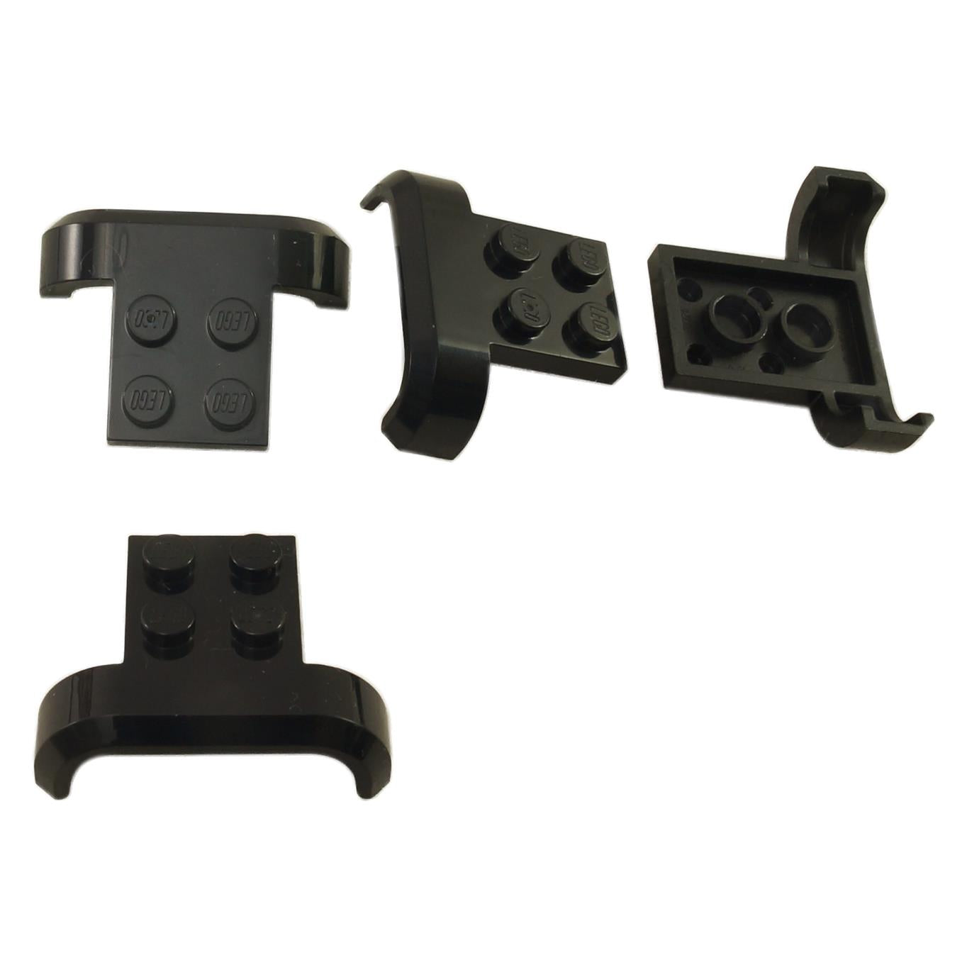 LEGO Vehicle Mudguard 4 x 3 x 1 curved wheel arch part 28326 black